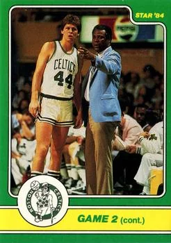 1984 Star Celtics Champs Danny Ainge / K.C. Jones #6 card image