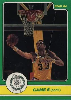 1984 Star Celtics Champs Game 6 (cont.) IA #18 card image