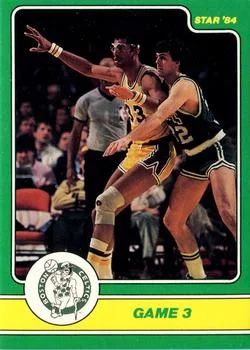 1984 Star Celtics Champs Kareem Abdul-Jabbar / Kevin McHale #8 card image