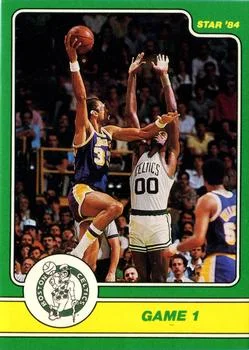 1984 Star Celtics Champs Kareem Abdul-Jabbar / Robert Parish #2 card image