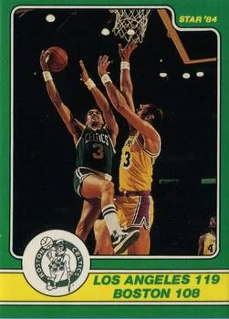 1984 Star Celtics Champs Los Angeles 119 Boston 108 IA #19 card image