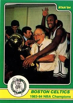 1984 Star Celtics Champs Red Auerbach / Cedric Maxwell #1 card image