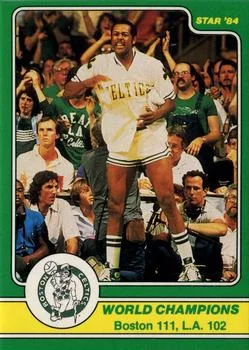 1984 Star Celtics Champs World Champions IA #22 card image