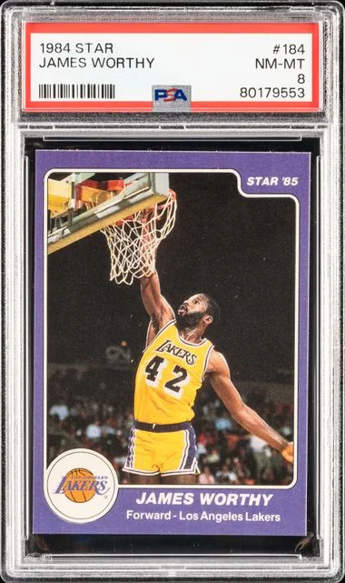 1984 Star James Worthy #184 card image