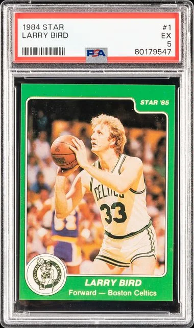 1984 Star Larry Bird #1 card image