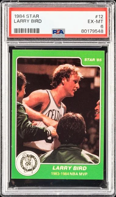 1984 Star Larry Bird #12 card image