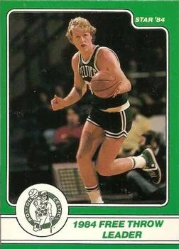 1984 Star Larry Bird Larry Bird 1984 Free Throw Leader #15 card image