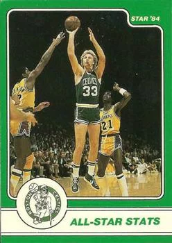 1984 Star Larry Bird Larry Bird All-Star Stats #6 card image