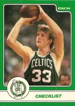 1984 Star Larry Bird Larry Bird CLChecklist #1 card image