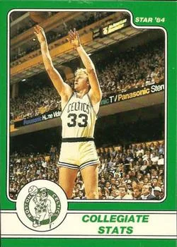 1984 Star Larry Bird Larry Bird Collegiate Stats #2 card image