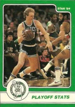 1984 Star Larry Bird Larry Bird Playoff Stats #5 card image