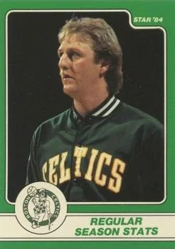 1984 Star Larry Bird Larry Bird Regular Season Stats #4 card image