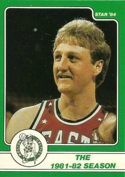 1984 Star Larry Bird Larry Bird The 1981-82 Season #9 card image