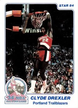 1984 Star Slam Dunk Championship Clyde Drexler #3 card image