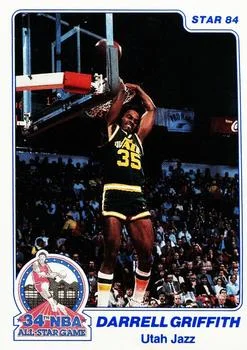 1984 Star Slam Dunk Championship Darrell Griffith #5 card image