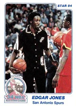 1984 Star Slam Dunk Championship Edgar Jones #6 card image