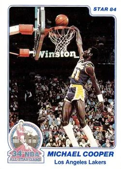 1984 Star Slam Dunk Championship Michael Cooper #2 card image