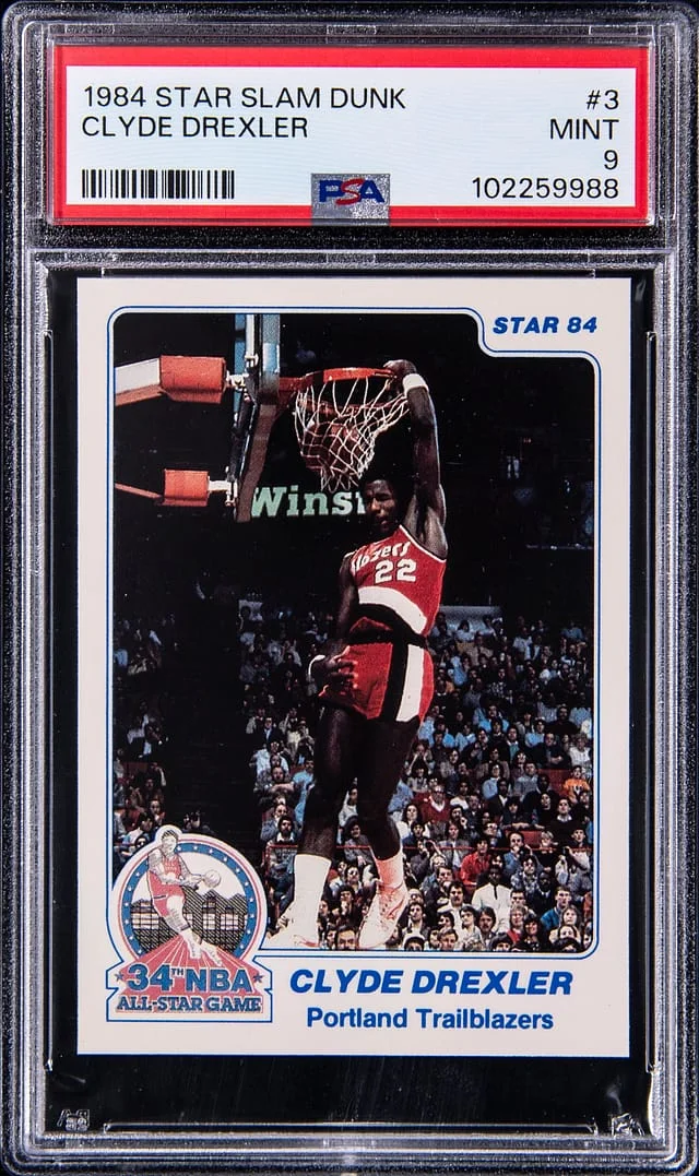 1984 Star Slam Dunk Clyde Drexler #3 card image