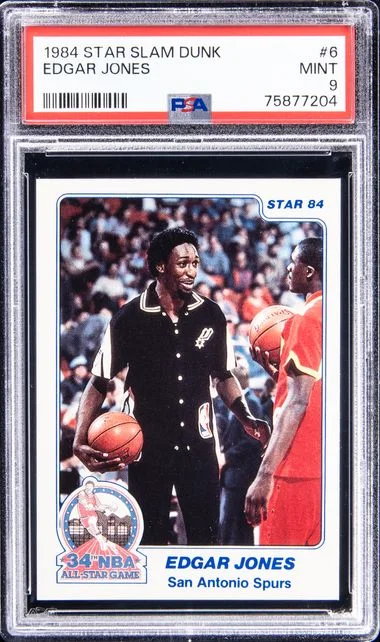 1984 Star Slam Dunk Edgar Jones #6 card image