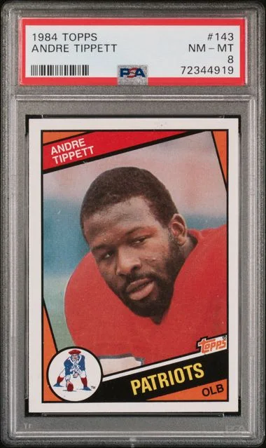 1984 Topps Andre Tippett #143 card image