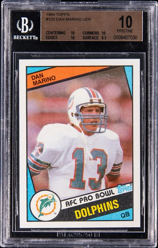 1984 Topps Dan Marino , UER #123 card image