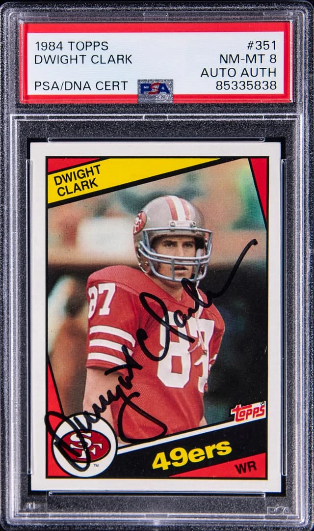 1984 Topps Dwight Clark #351 card image
