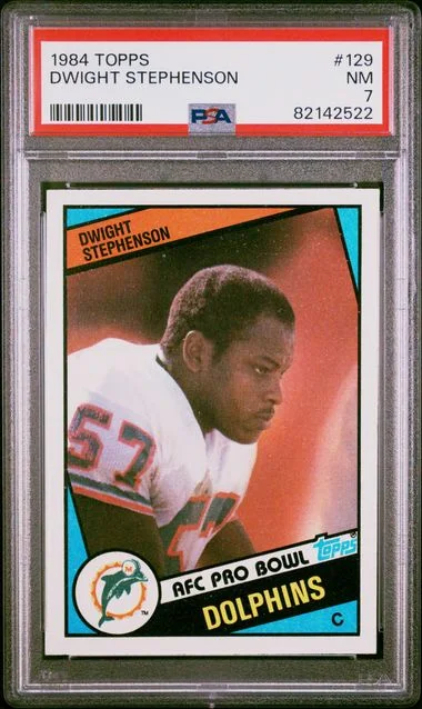 1984 Topps Dwight Stephenson #129 card image