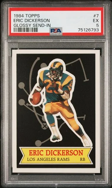 1984 Topps Eric Dickerson Glossy Send-In #7 card image