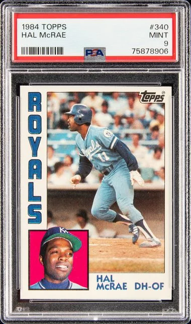 1984 Topps Hal Mcrae #340 card image