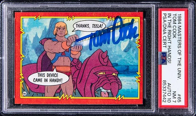 1984 Topps In The Right Hands! Tom Cook Masters Of The Universe #65 card image