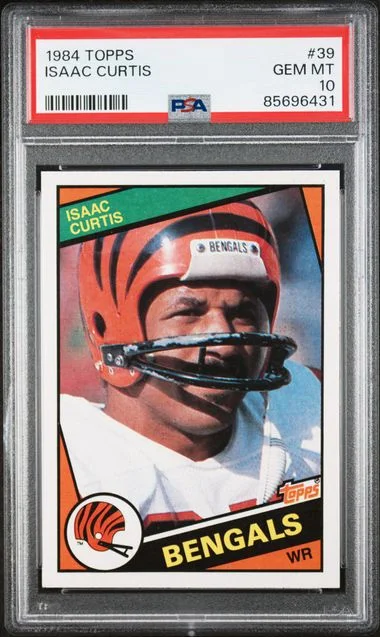 1984 Topps Isaac Curtis #39 card image