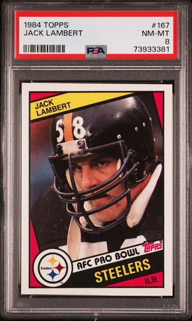 1984 Topps Jack Lambert #167 card image
