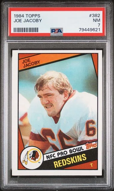 1984 Topps Joe Jacoby #382 card image