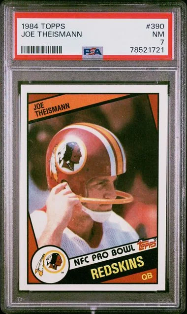 1984 Topps Joe Theismann #390 card image