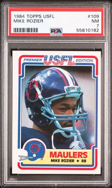 1984 Topps Mike Rozier Usfl #109 card image
