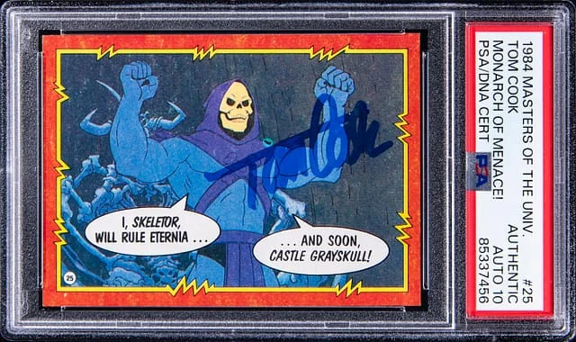 1984 Topps Monarch Of Menace! Tom Cook Masters Of The Universe #25 card image