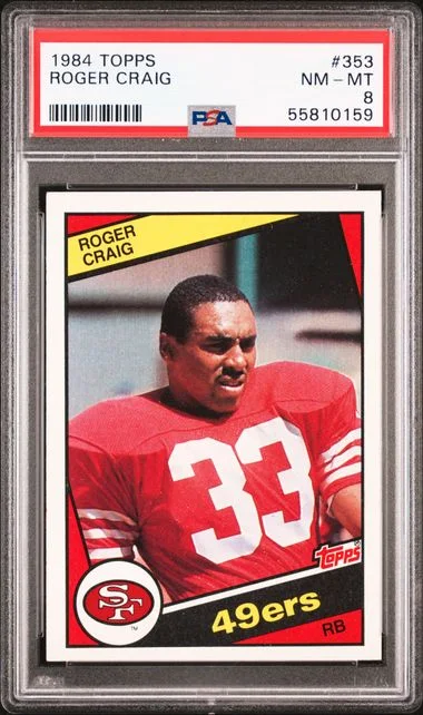 1984 Topps Roger Craig #353 card image
