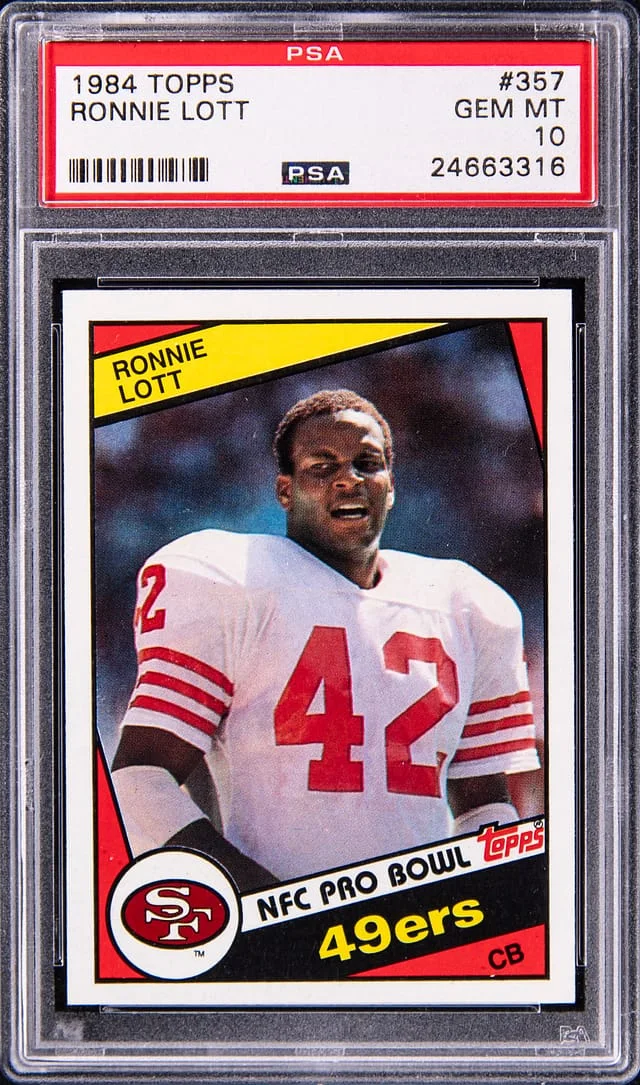 1984 Topps Ronnie Lott #357 card image