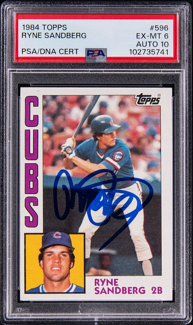 1984 Topps Ryne Sandberg #596 card image