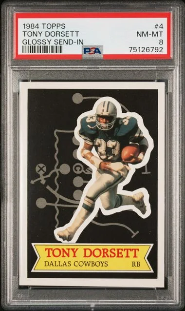 1984 Topps Tony Dorsett Glossy Send-In #4 card image
