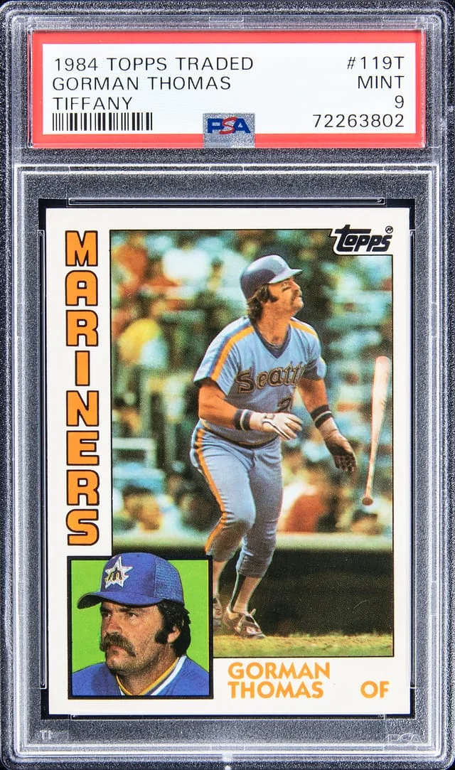 1984 Topps Traded Gorman Thomas Tiffany #119T card image