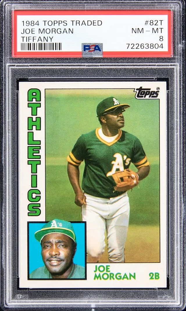 1984 Topps Traded Joe Morgan Tiffany #82T card image