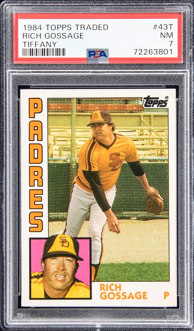 1984 Topps Traded Rich Gossage Tiffany #43T card image
