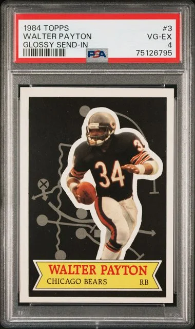 1984 Topps Walter Payton Glossy Glossy Send In #3 card image