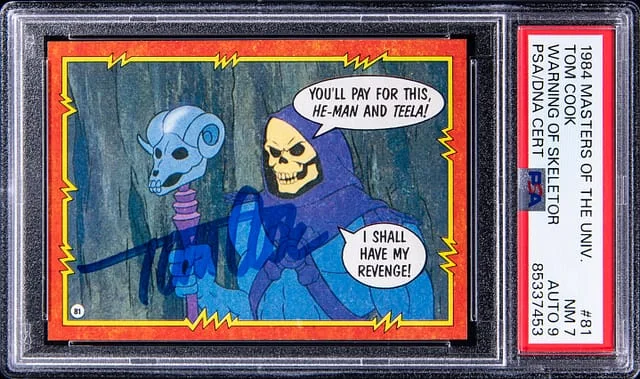 1984 Topps Warning Of Skeletor Tom Cook Masters Of The Universe #81 card image