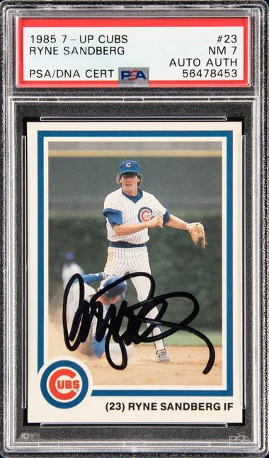 1985 7-Up Cubs Ryne Sandberg #23 card image