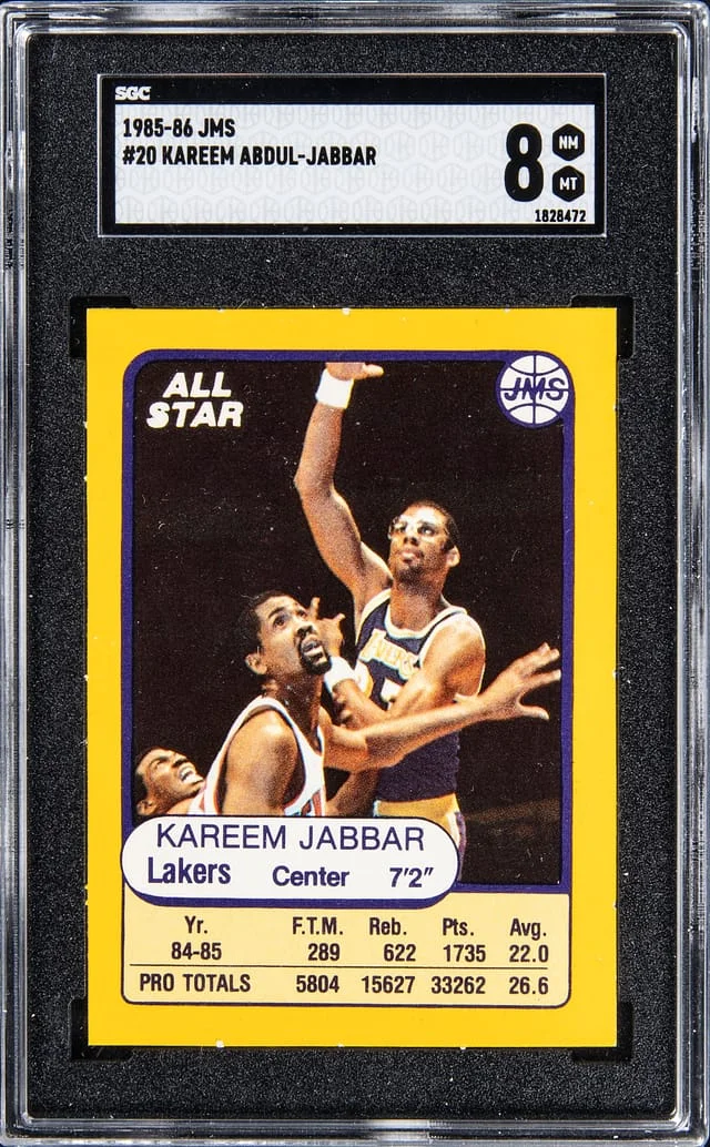 1985-86 JMS Kareem Abdul-Jabbar #20 card image