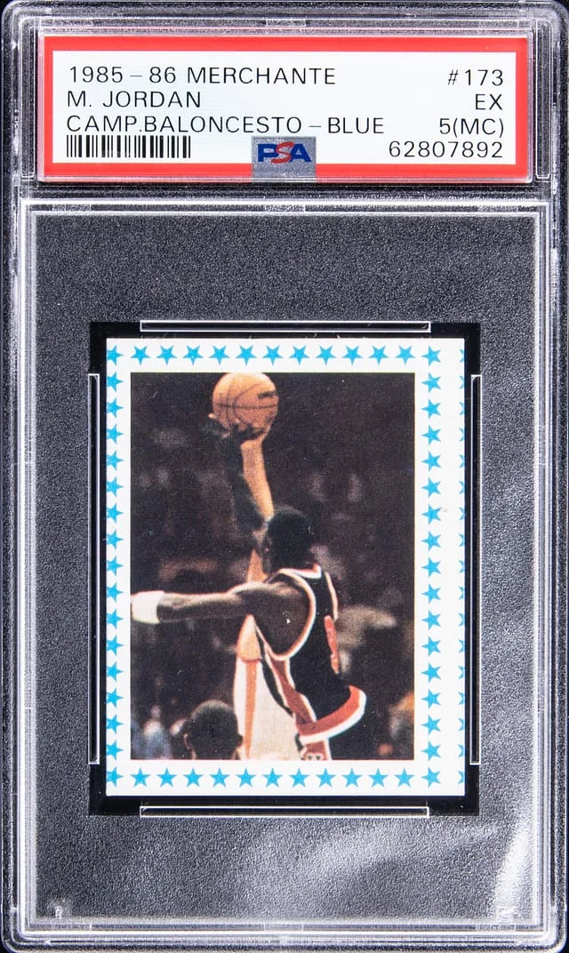 1985-86 Merchante Campeonato Baloncesto Blue Michael Jordan #173 card image