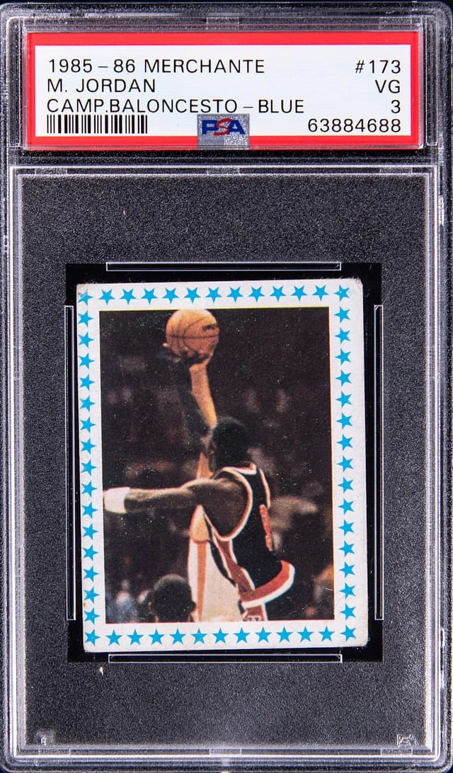 1985-86 Merchante Campeonato Baloncesto Liga Blue Michael Jordan #173 card image