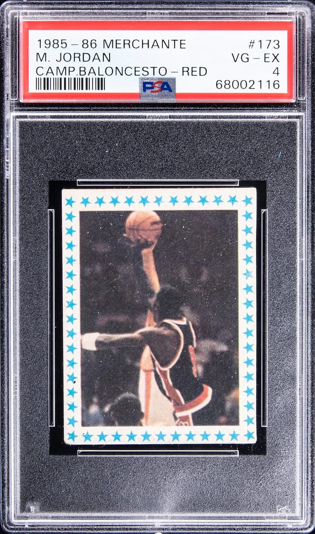 1985-86 Merchante Campeonato Baloncesto Red Michael Jordan #173 card image